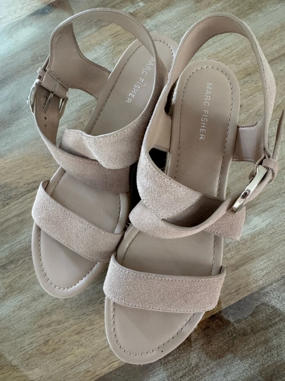 Marc Fisher Blush Platform Espadrille Sandals - Picture 3 of 5